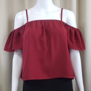 Abercrombie & Fitch Off-the-Shoulder Flowy Top